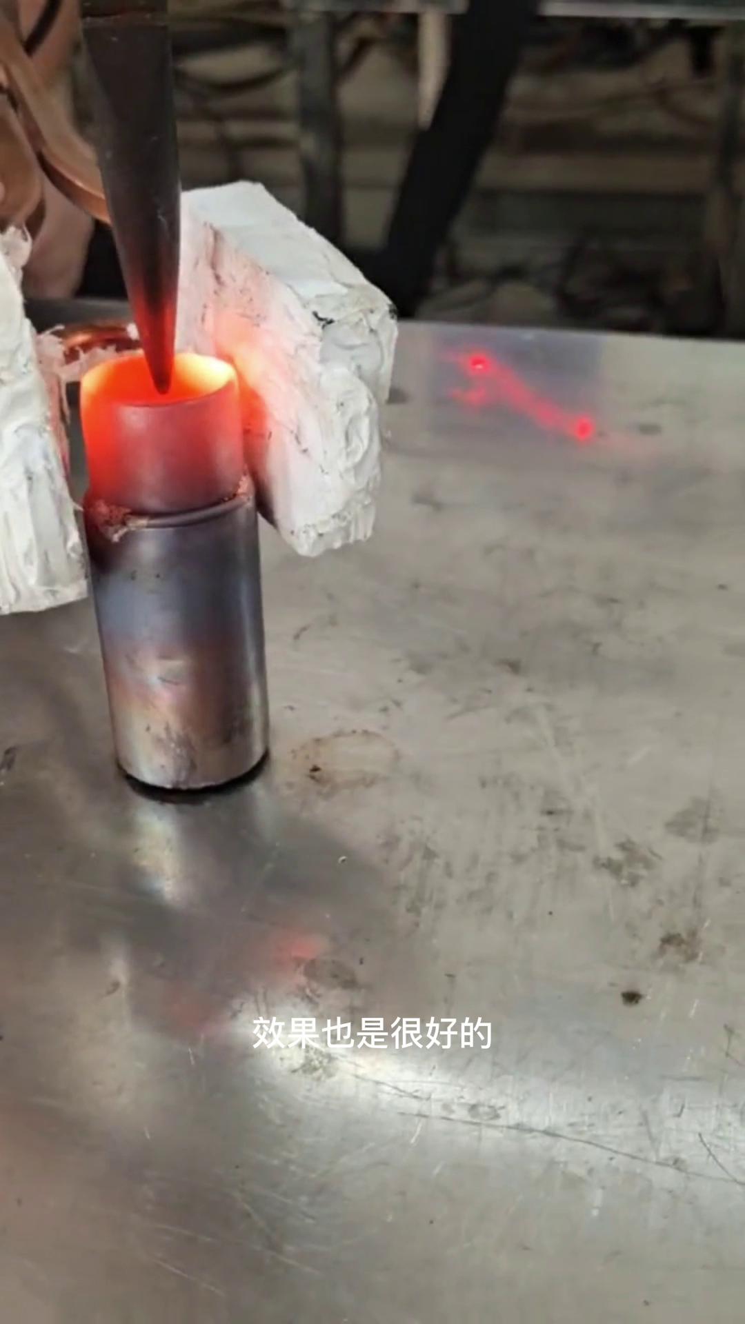直徑25mm的銅管用手持式高頻焊機(jī)焊接 效果如何歡迎評論